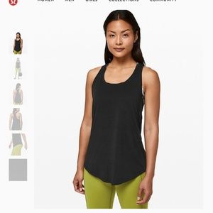 Lulu Lemon Essential Black Tank